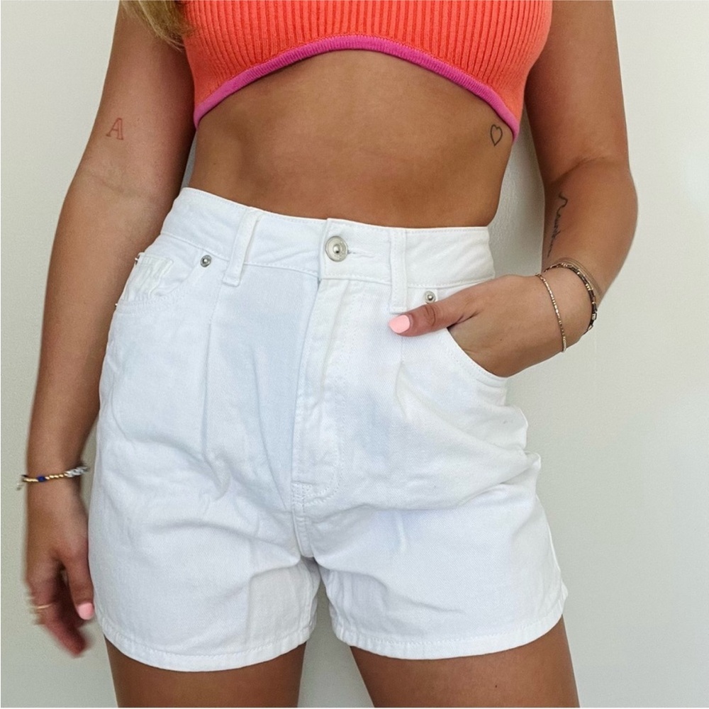 H&M White Denim Shorts